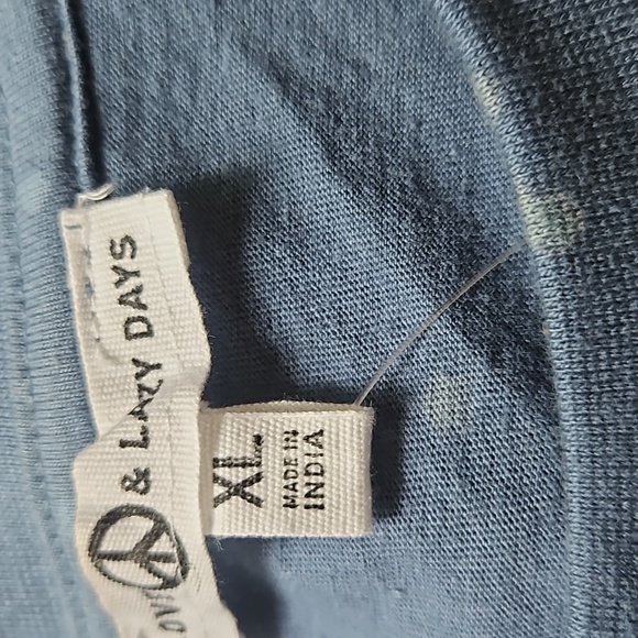 👚LOVE ☮️ & LAZY DAYS CROPPED T SHIRT👚 - Picture 8 of 9